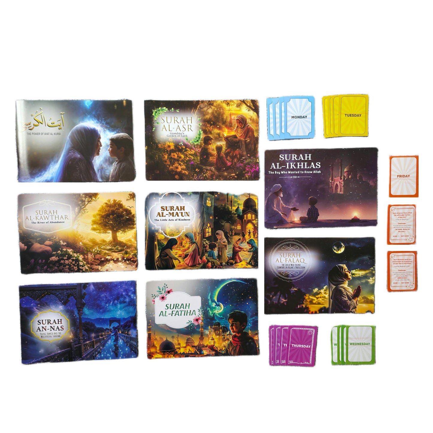 7 Surahs, Ayat-ul-Kursi, and Play