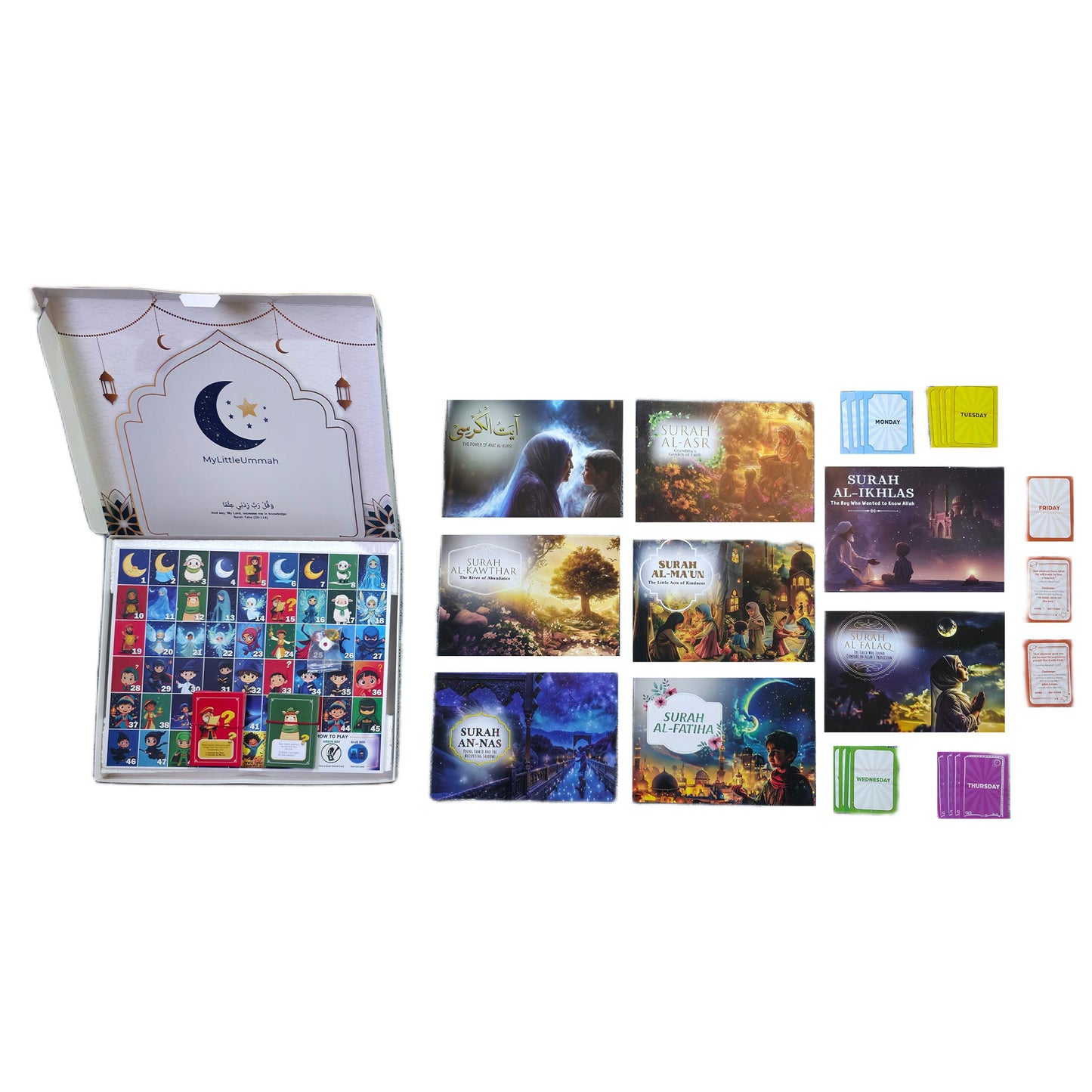 7 Surahs, Ayat-ul-Kursi, and Play