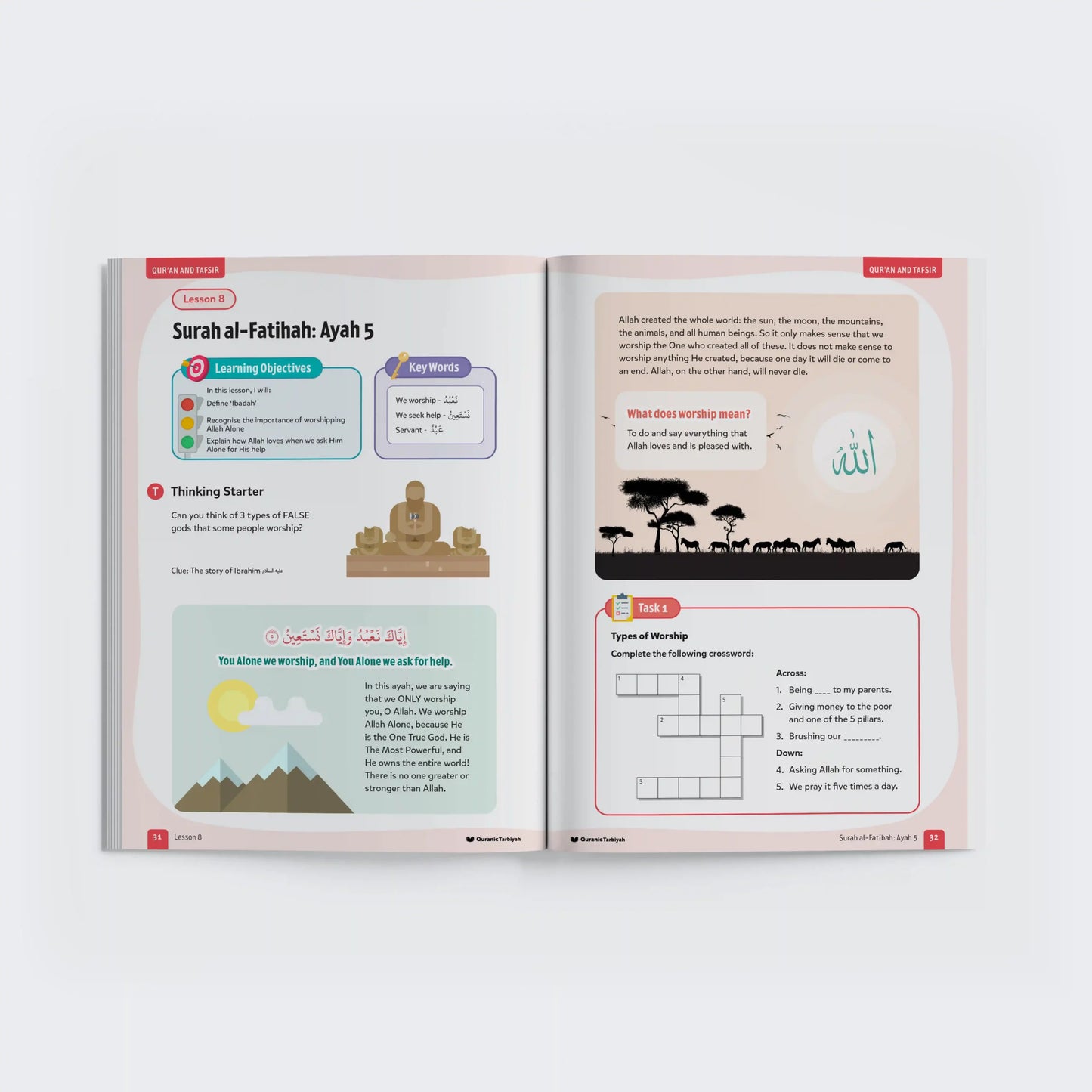 Quran tadabbur activities helping children understand the Qur'an