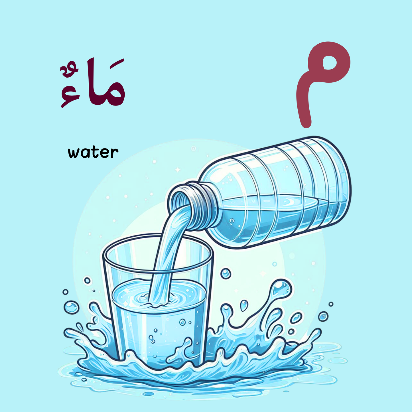 Arabic Alphabets from the Quran Board Book