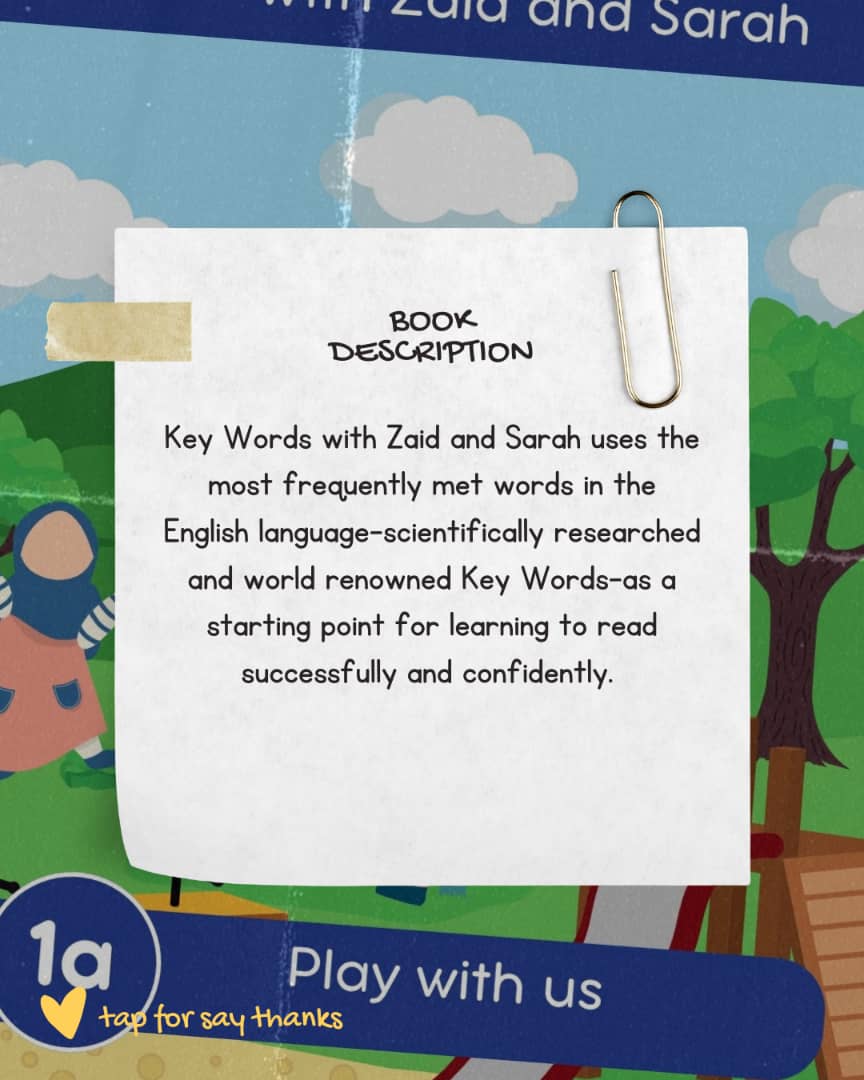 Key words with Zaid and Sarah 1a