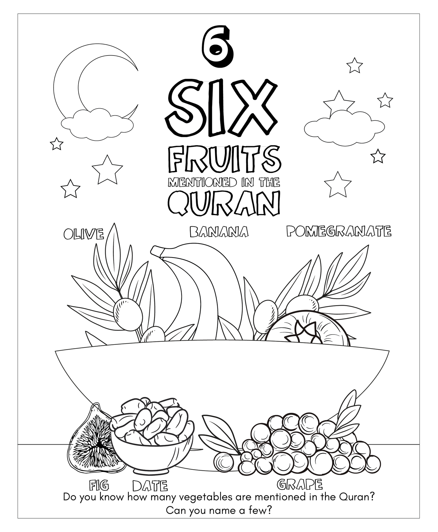 One to Ten of Islam - A Unique Coloring Book