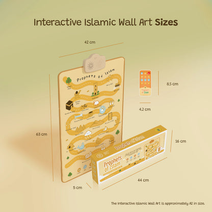 25 Prophets of Islam interactive Islamic wall art packaging