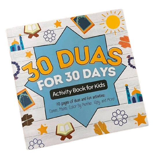 30 Duas for 30 Days Activity Book for Kids