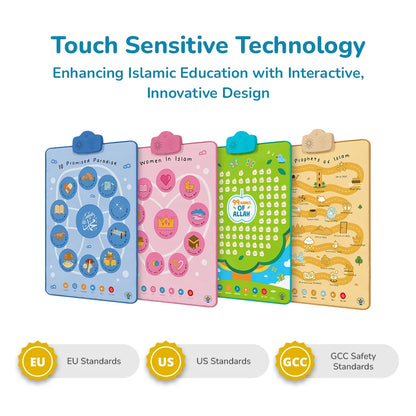 4-in-1 interactive Islamic wall art and audio mat bundle for kids