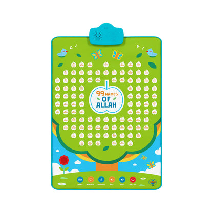 99 Names of Allah interactive Islamic wall art for kids