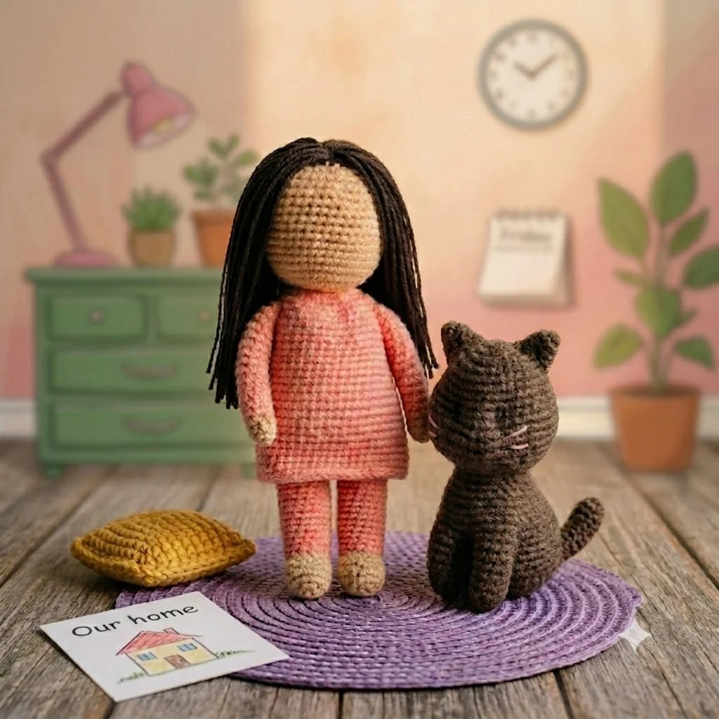 Maryam & Mimi Handmade Crochet Doll Set