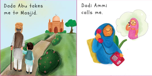 My Dada and Dadi Love Me Islamic board book for kids