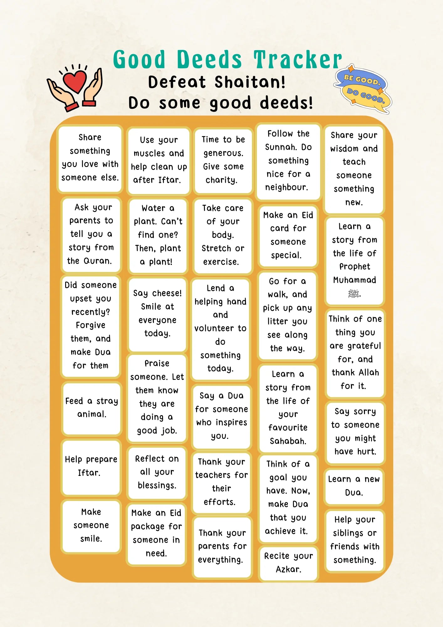 Ramadan Goal Planner for Children (Stories, Activities, Trackers, and More)