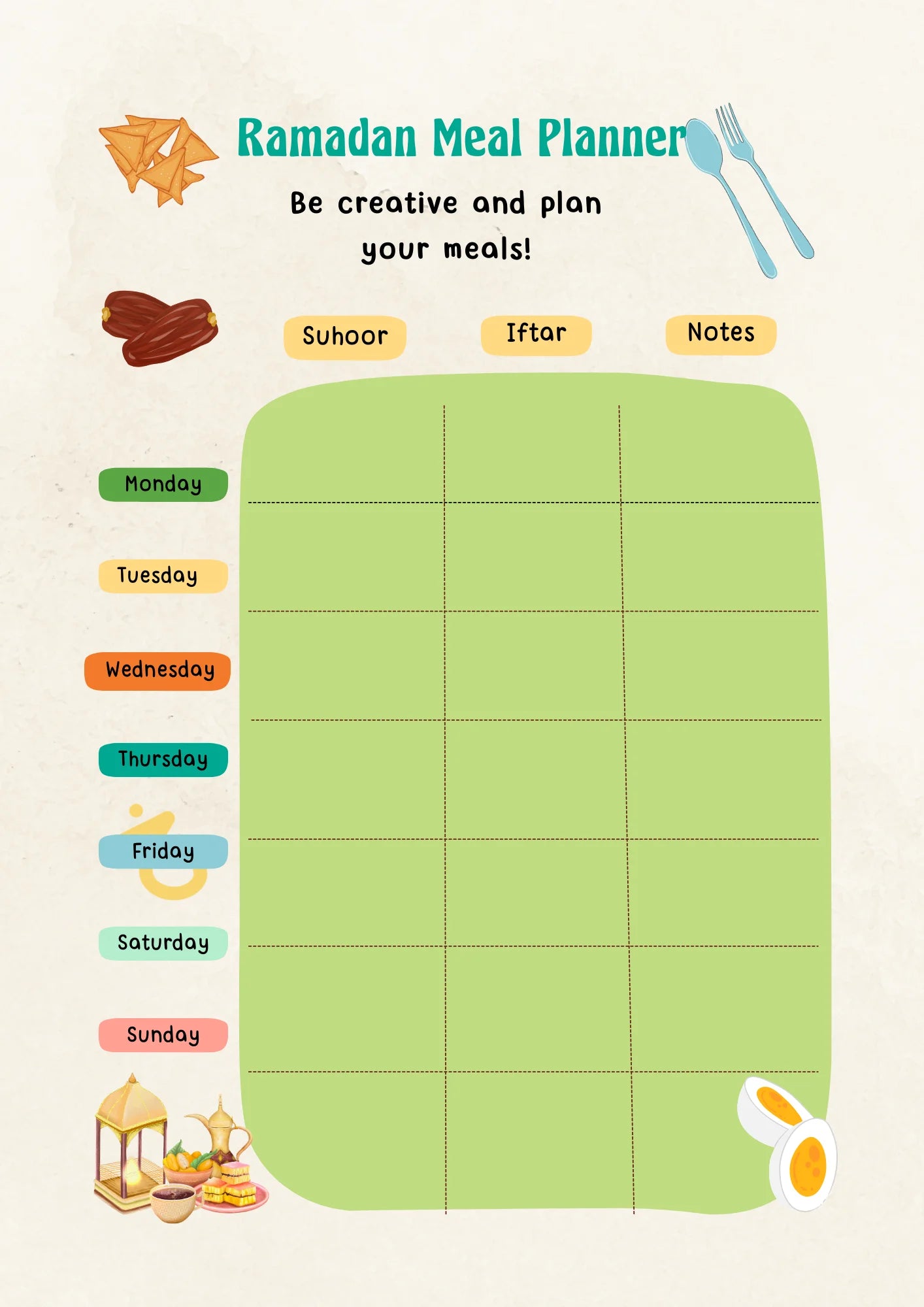 Ramadan Goal Planner for Children (Stories, Activities, Trackers, and More)