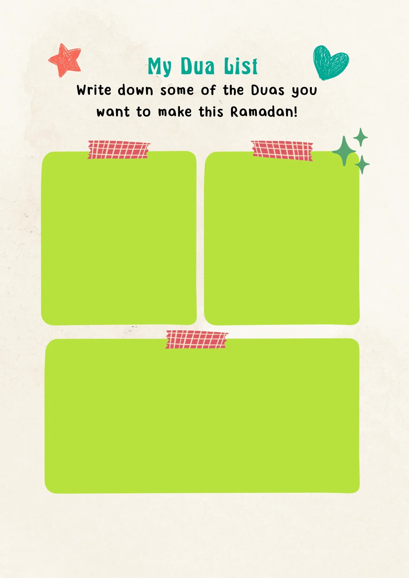 Ramadan Goal Planner for Children (Stories, Activities, Trackers, and More)