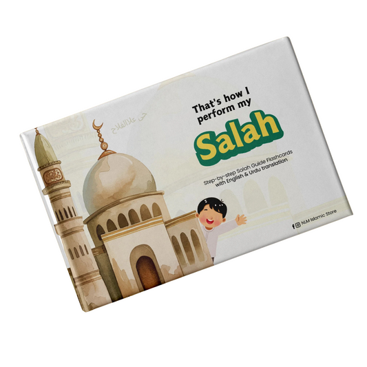 Salah flash cards for kids step-by-step Islamic prayer learning set