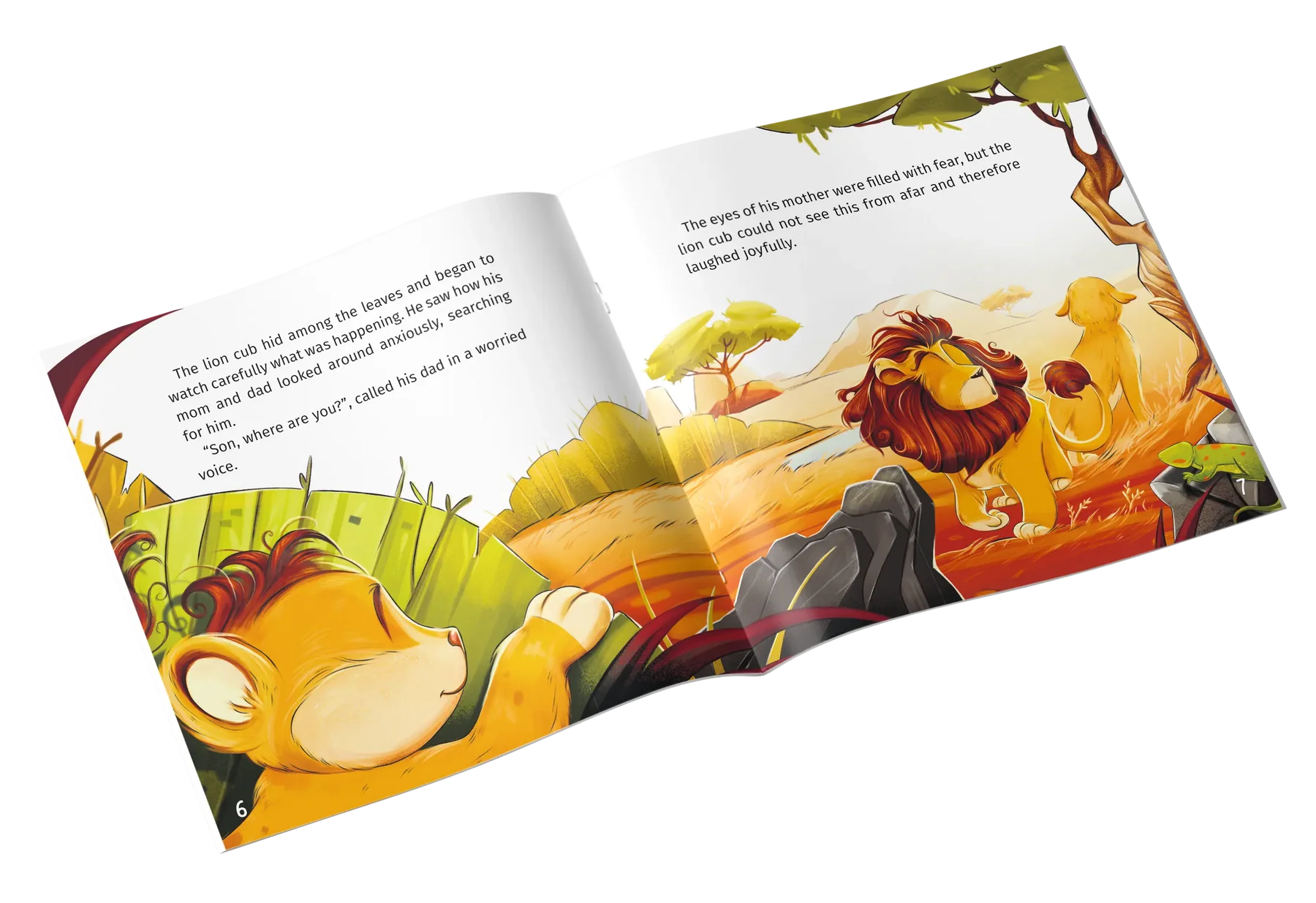 Inside pages of Little Lion Islamic story about mistakes forgiveness and repentance