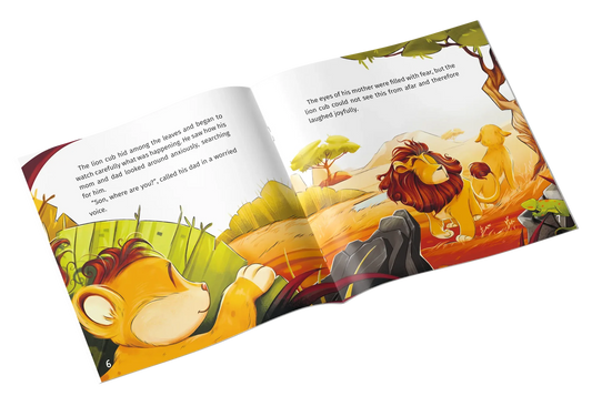Inside pages of Little Lion Islamic story about mistakes forgiveness and repentance
