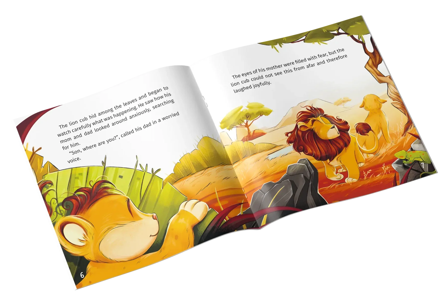Inside pages of Little Lion Islamic story about mistakes forgiveness and repentance