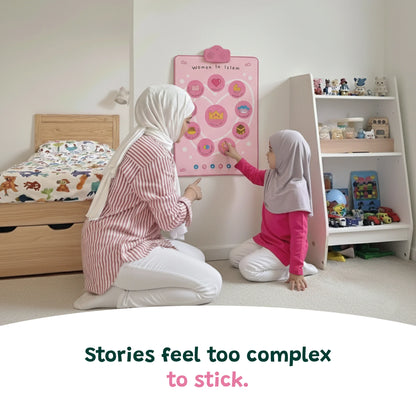 Women in Islam interactive wall art quiz mode for Islamic learning